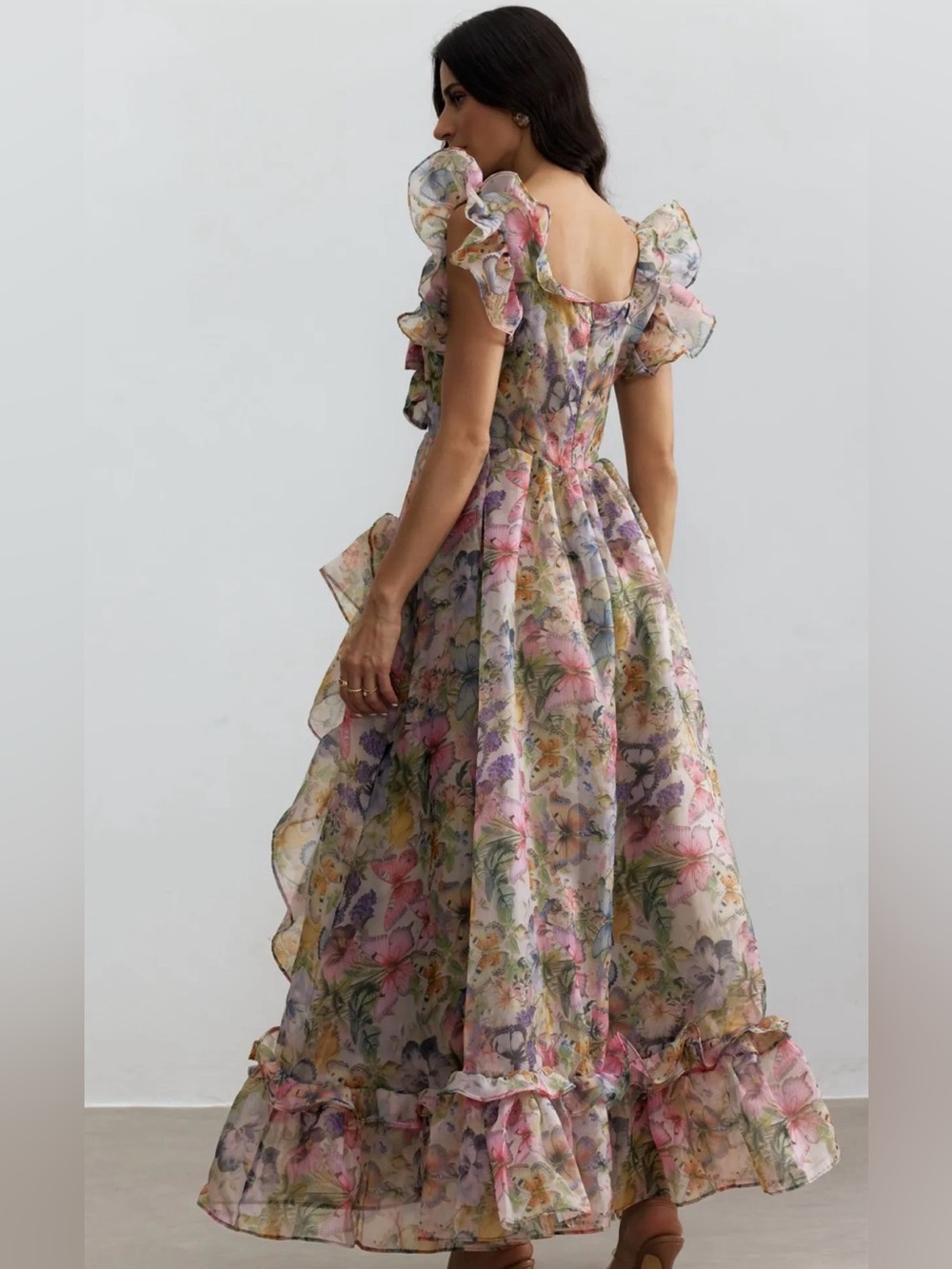 SUNFERE Sarah Butterfly Maxi Dress - Picture 3 of 10
